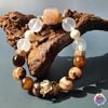 Vòng thiết kế - Brown Sakura Mã não hoa anh đào cà phê