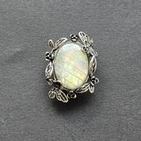  Charm đính đá - Labradorite Hắc nguyệt quang 