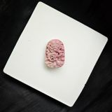  Điêu khắc đá - Thẻ bài rồng Rhodonite 