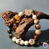 Vòng thiết kế - Brown Sakura Mã não hoa anh đào cà phê