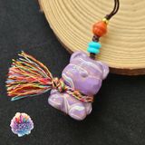  Charm gỗ - Dây treo gấu gỗ 