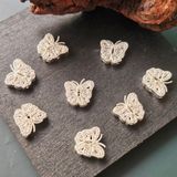  Charm đồng - Charm hộp bươm bướm 