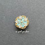  Charm đồng - Charm hộp Hoa anh đào 