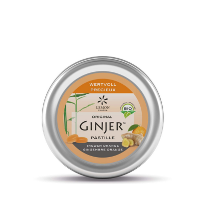  Kẹo ngậm cam gừng hữu cơ Lemon Pharma 40g 