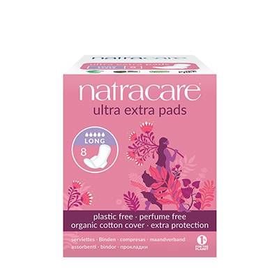  BVS hữu cơ có cánh Ultra Extra Natracare 8pcs 