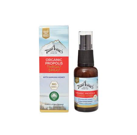  Xịt họng keo ong Manuka hữu cơ TranzAlpine MG 550+ (30ml) 