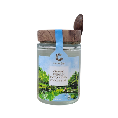  Dầu dừa hữu cơ thượng hạng Cocovie 330ml 