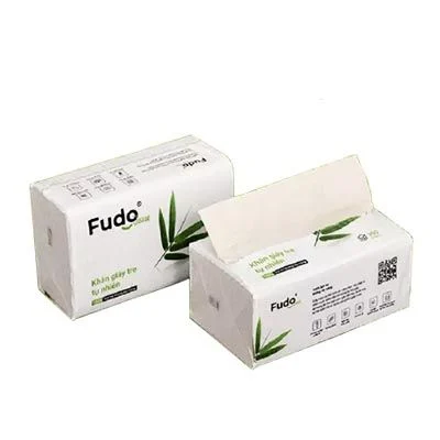  Khăn giấy rút sợi tre Fudo (Túi 4 gói) 
