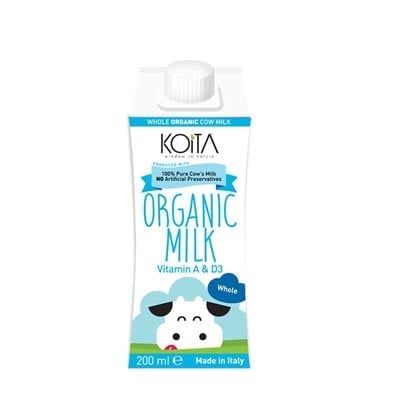 Sữa bò hữu cơ nguyên kem Koita 200ml 