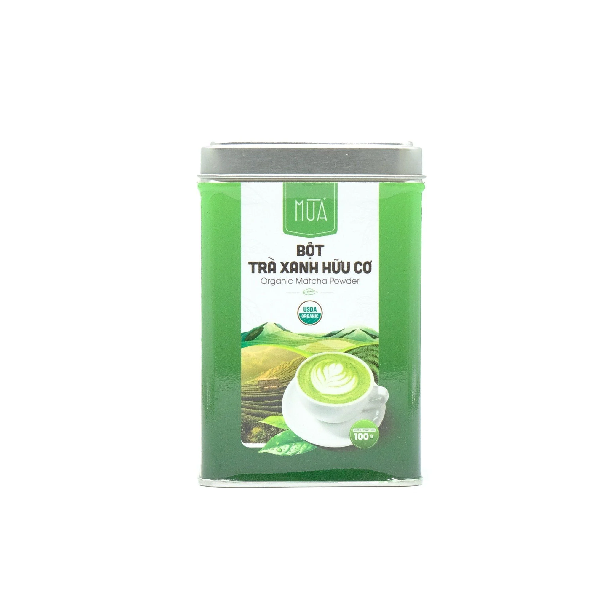  Bột trà xanh hữu cơ Mùa 100g 