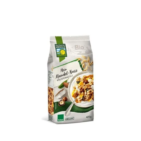  Ngũ cốc giòn hạnh nhân dừa hữu cơ Muehle 400gr 