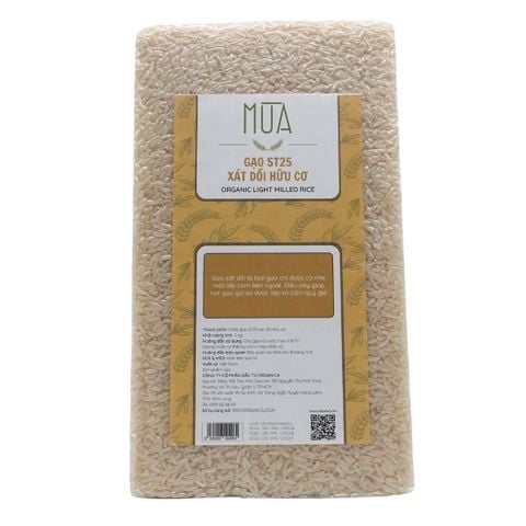  Gạo ST25 Xát Dối Hữu Cơ Mùa 2kg 
