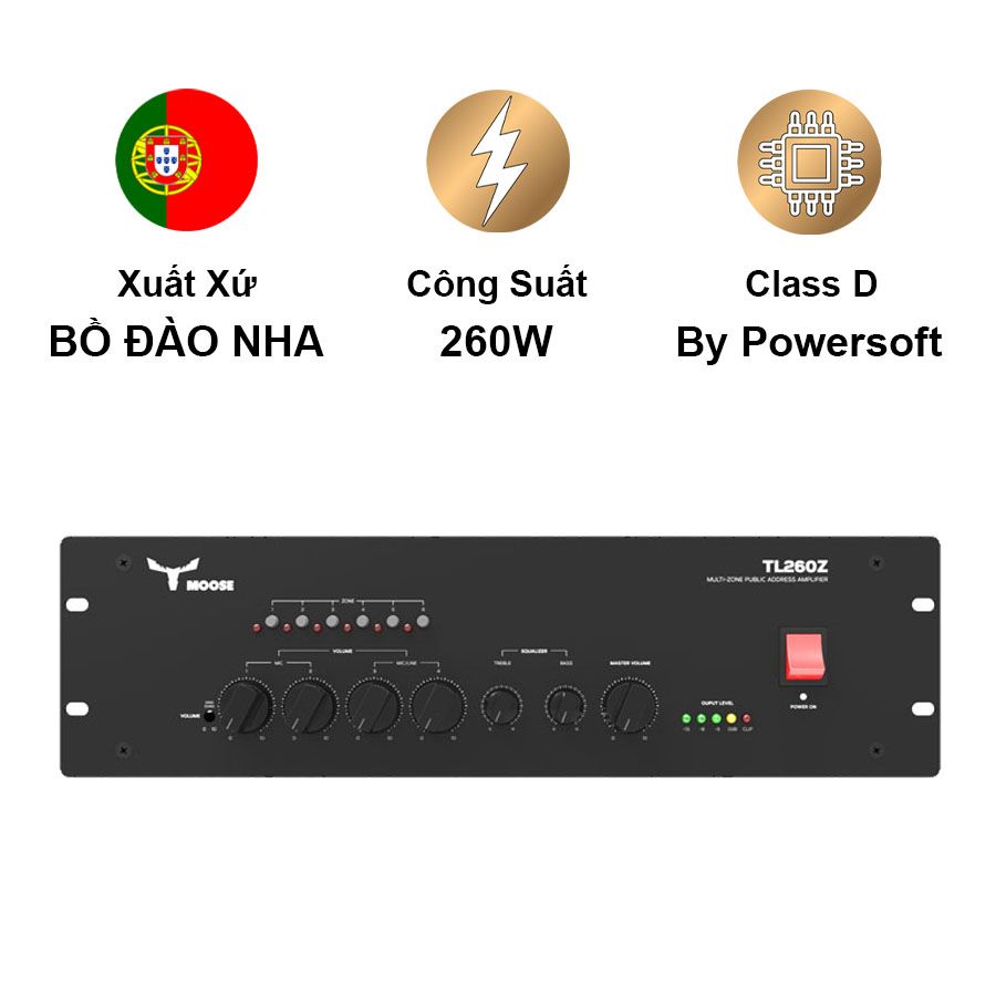 Cục Đẩy Công Suất MOOSE TL260ZT