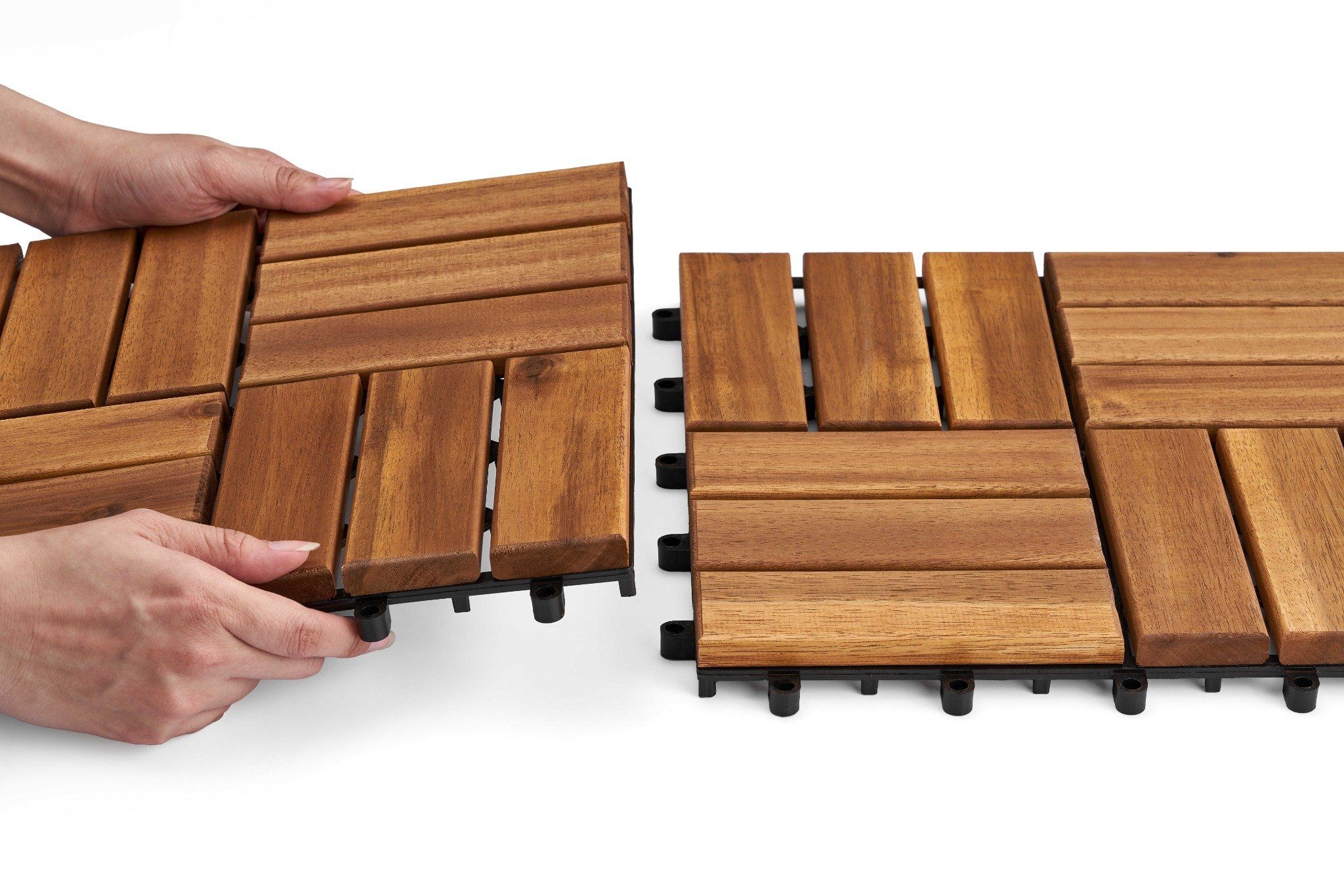  Deck Tile - Checker Pattern - Round Joints 