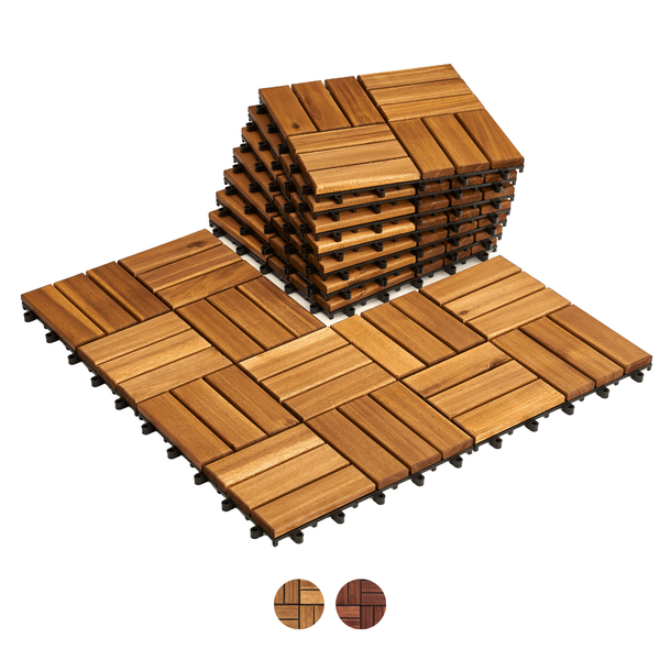  Deck Tile - Checker Pattern - Round Joints 