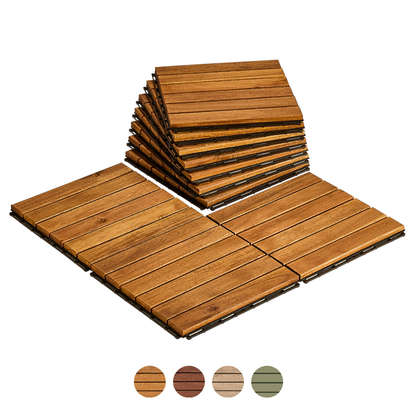  Deck Tile - Striple Pattern - Square Joints 