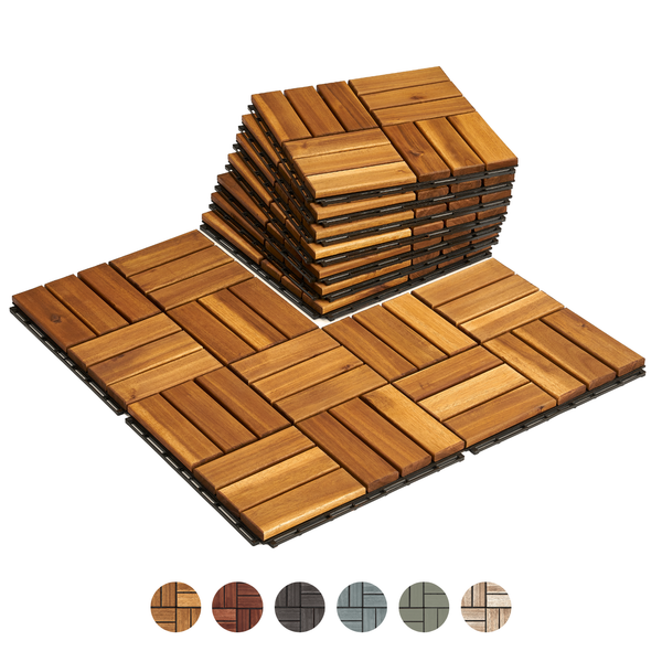  Deck Tile - Checker Pattern - Square Joints 