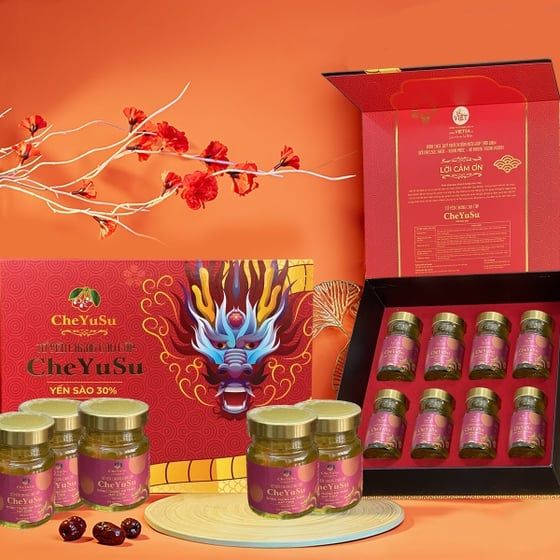 TỔ YẾN CHƯNG CAO CẤP CHEYUSU ĐÔNG TRÙNG HẠ THẢO, HẠT CHIA - CHAI 70ML