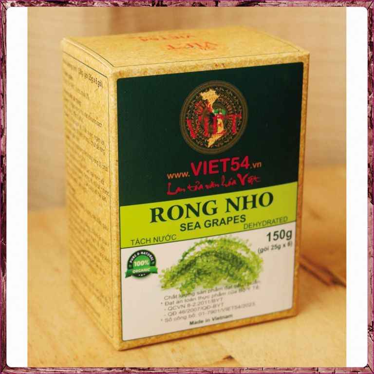 Rong Nho Tách Nước – 150g/Hộp (Gồm 6 Gói 25gr)