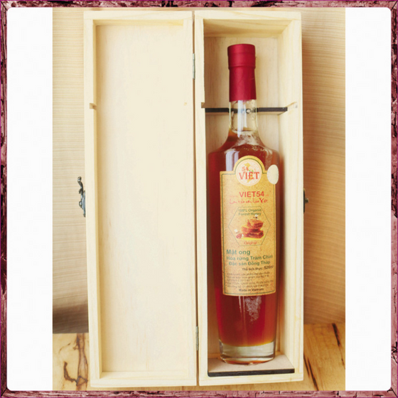 Hộp Quà – MẬT ONG RỪNG – 01 chai 520ml (Hoa Rừng Nguyên Sinh/hoặc Hoa Rừng Tràm Chim)