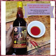 Nước Mắm Cốt Truyền Thống Phú Quốc 40N – Chai 520ml