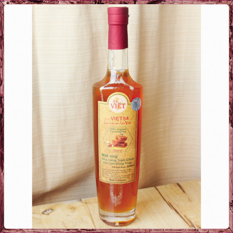 Hộp Quà MẬT ONG RỪNG – 02 Chai 520ml (Hoa Rừng Nguyên Sinh Và Hoa Rừng Tràm Chim)