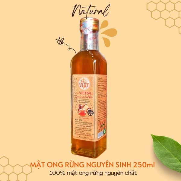 Mật Ong Rừng Nguyên Sinh Kon Ka Kinh/ KBang – Gia Lai – chai 250ml