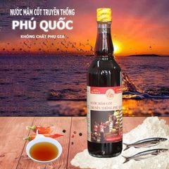 Nước Mắm Cốt Truyền Thống Phú Quốc 40N – Không chất phụ gia - Chai 520ml