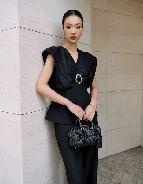  ÁO PHỐI SÓNG ĐEN 