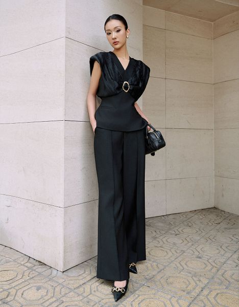  ÁO PHỐI SÓNG ĐEN 