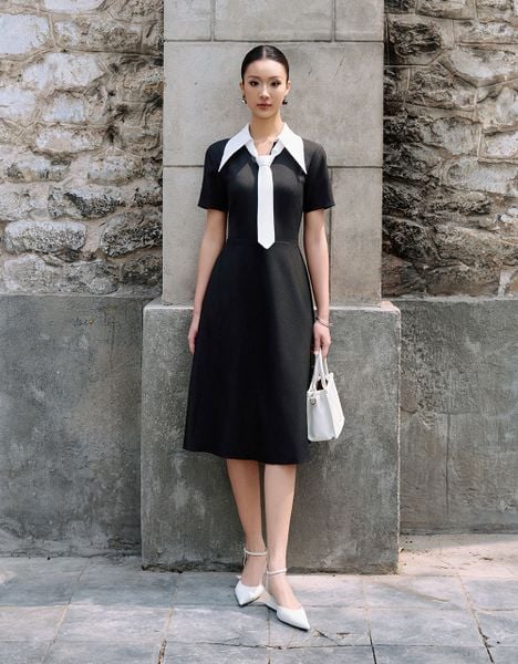  ĐẦM DÁNG A PHỐI CỔ ĐỨC 