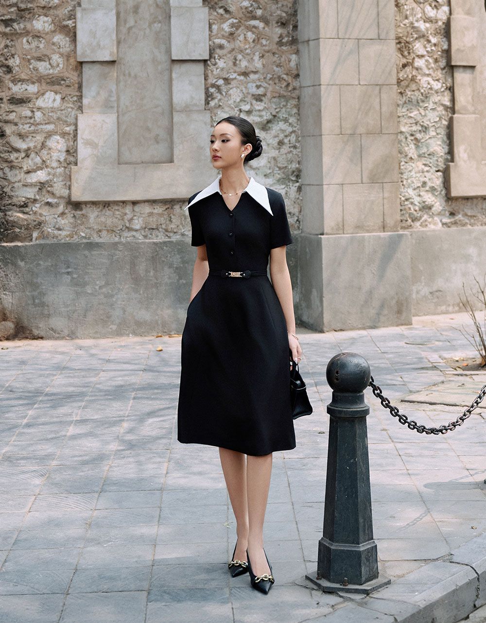  ĐẦM DÁNG A PHỐI CỔ ĐỨC 