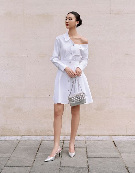  ĐẦM HỞ VAI CỔ LIỀN 