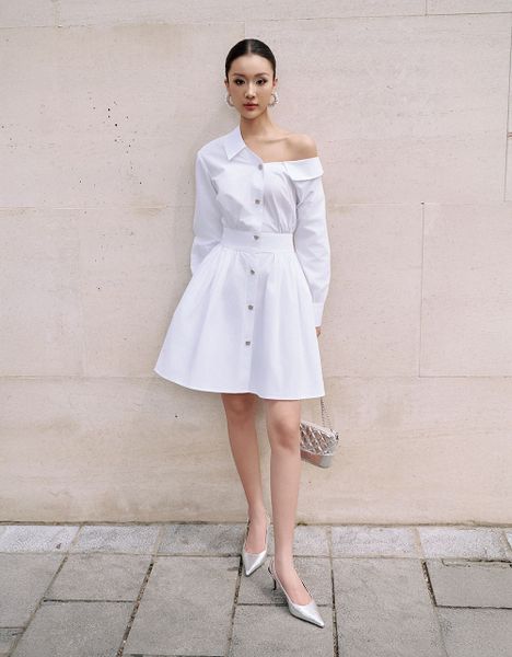  ĐẦM HỞ VAI CỔ LIỀN 