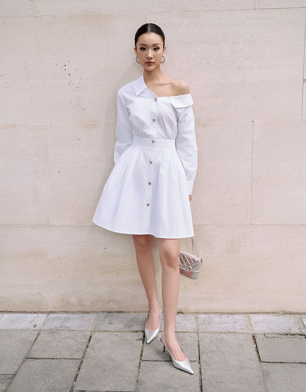  ĐẦM HỞ VAI CỔ LIỀN 