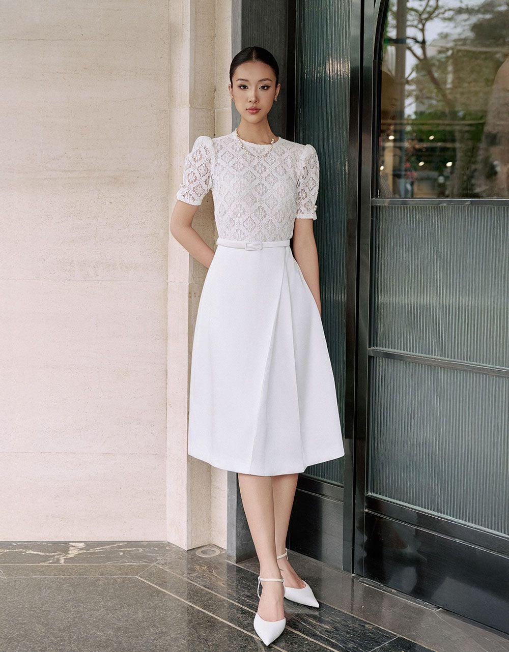  ĐẦM PHỐI REN THÂN TRÊN 