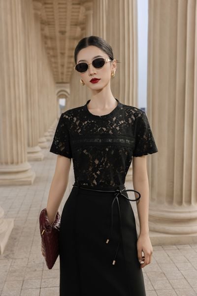  CHÂN VÁY BÚT CHÌ BẤU LY XẺ SAU 