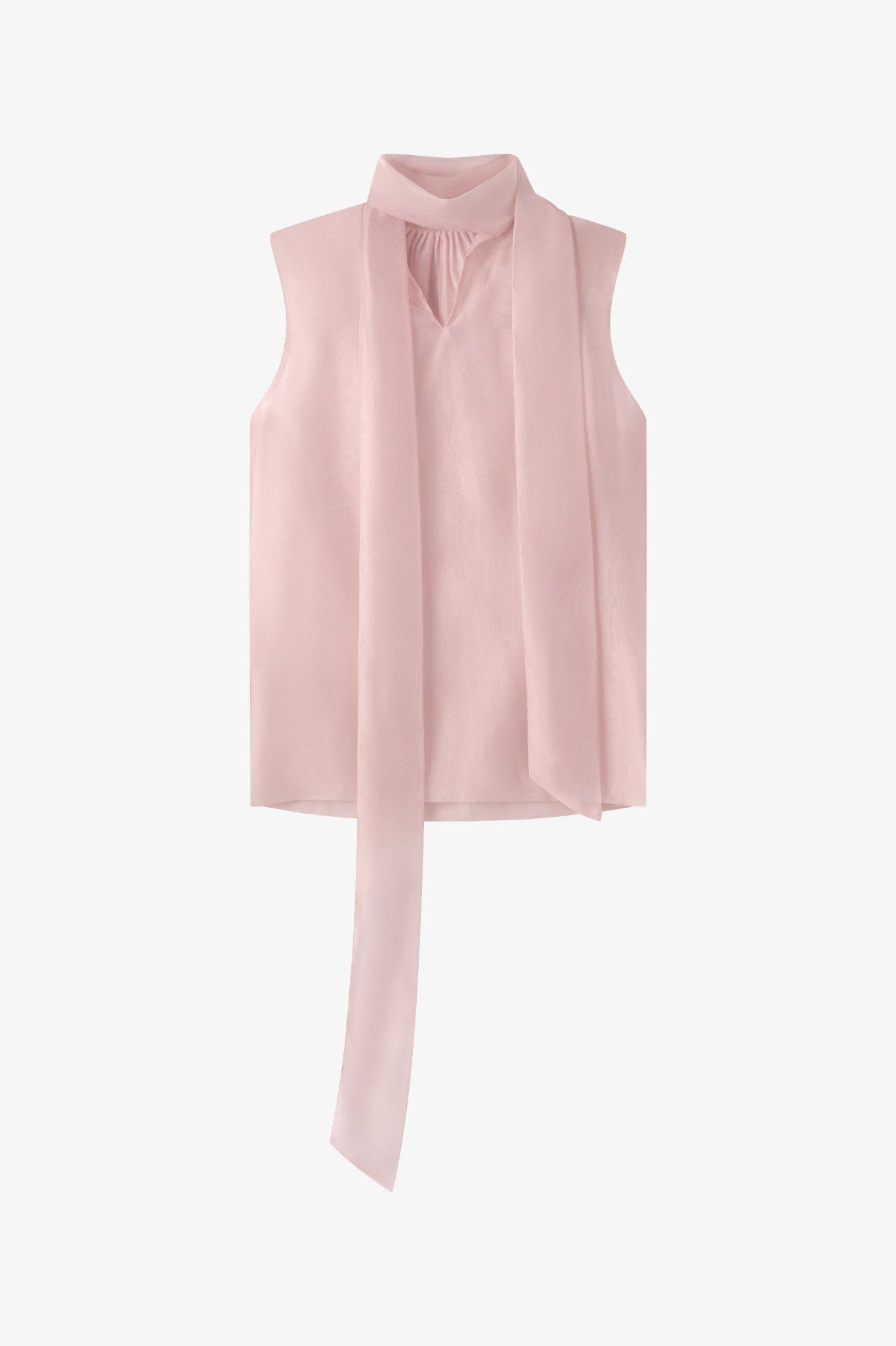  ÁO TƠ SÁT NÁCH 2 LỚP BUỘC NƠ SAU 