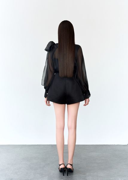  ÁO SƠ MI BUỘC NƠ VAI 