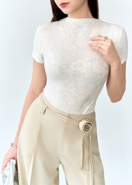  ÁO PHÔNG TRẮNG HOA 