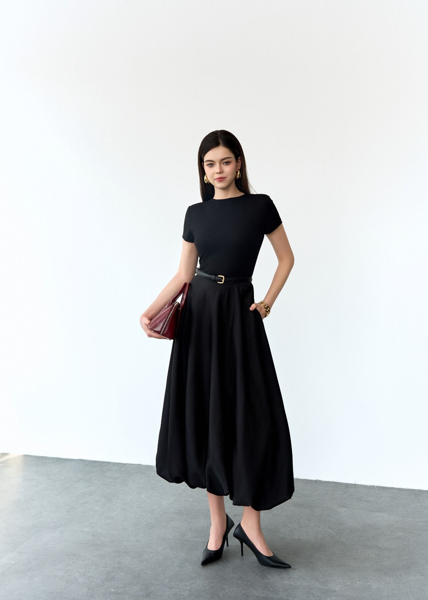  ÁO PHÔNG ĐEN TRƠN 