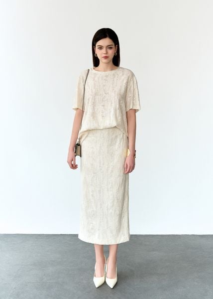  CHÂN VÁY BÚT CHÌ DÀI ĐÍNH SA QUIN 