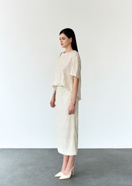  CHÂN VÁY BÚT CHÌ DÀI ĐÍNH SA QUIN 