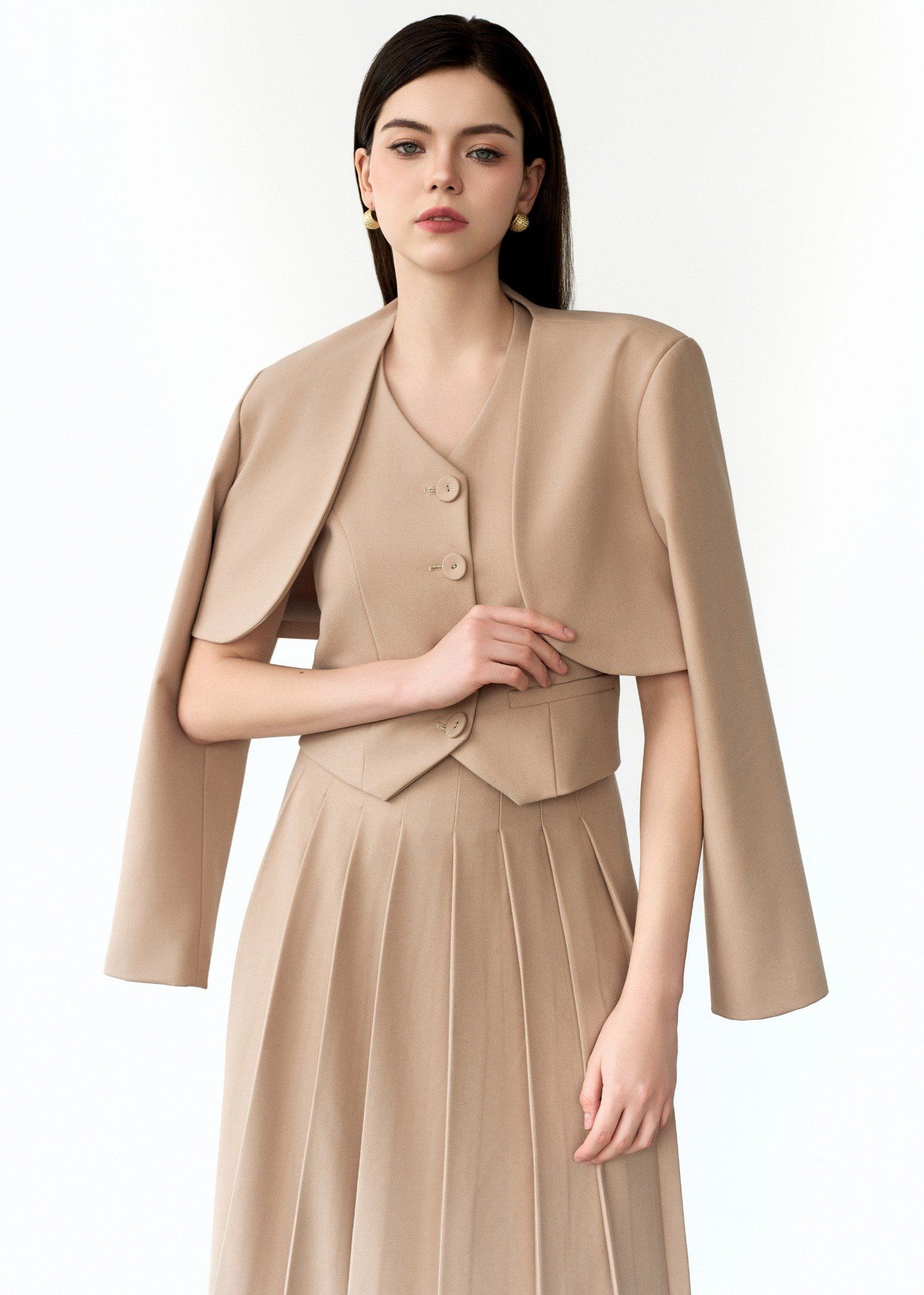  ÁO VEST LỬNG VẠT TRÒN 