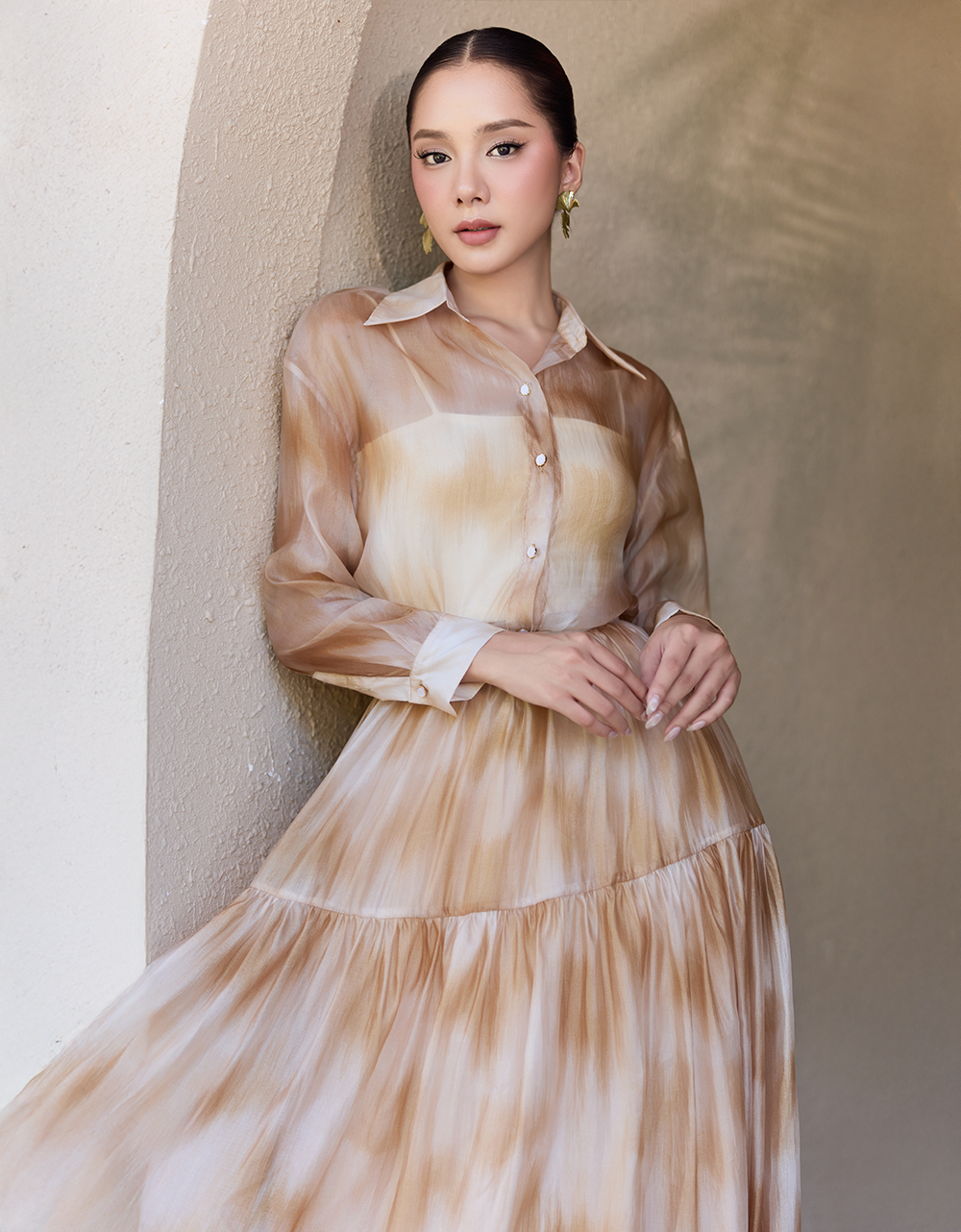  CHÂN VÁY TƠ LOANG 