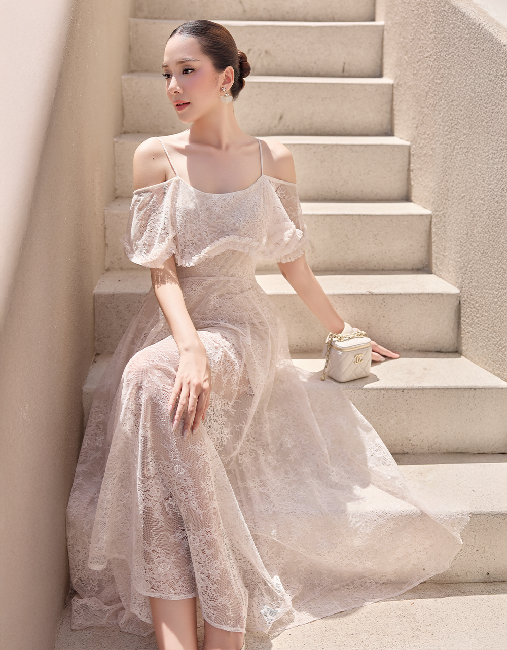  ĐẦM REN BÈO ĐỔ THÂN TRÊN 