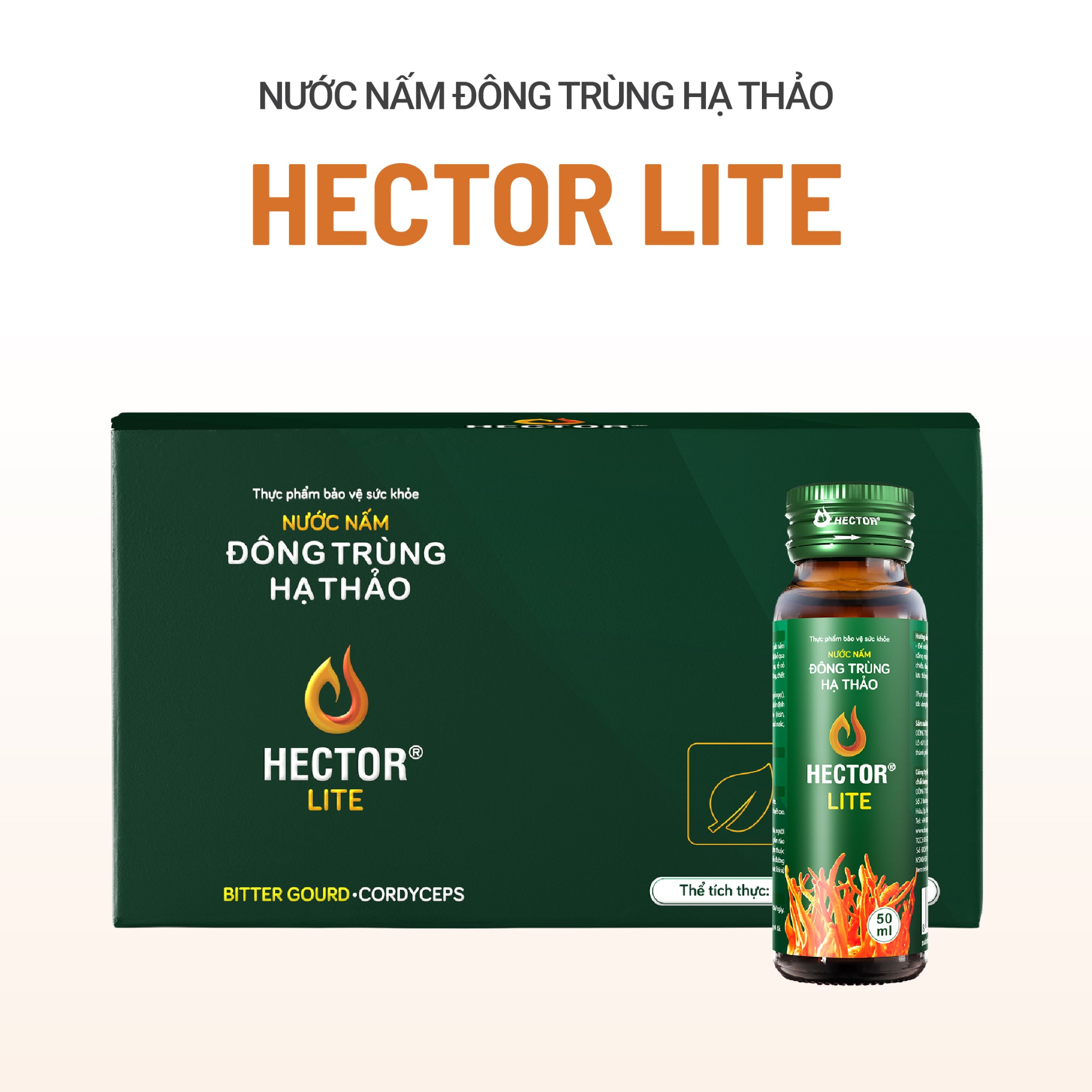 Thực phẩm bảo vệ sức khỏe Nước nấm đông trùng hạ thảo Hector Lite