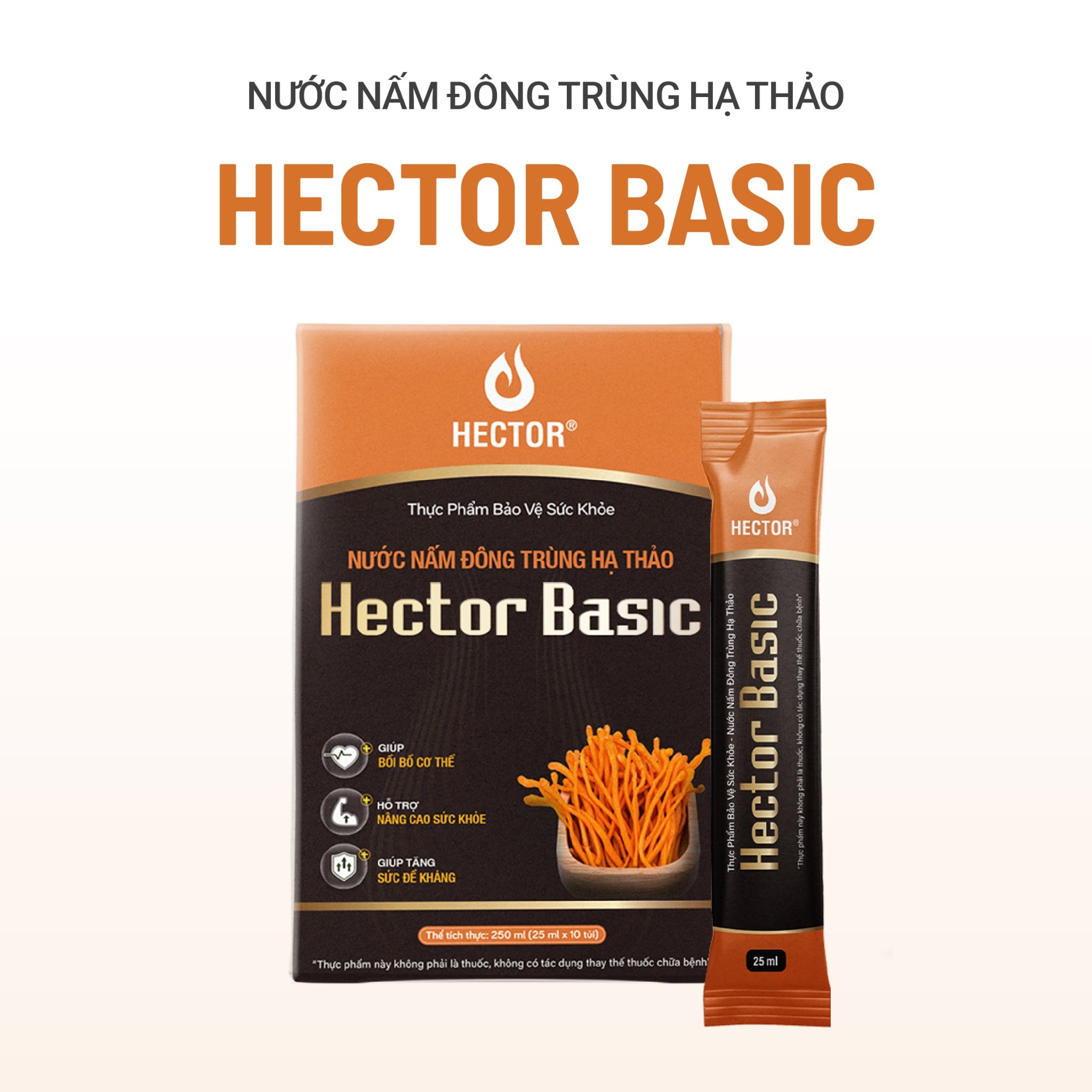 Thực phẩm bảo vệ sức khỏe Nước nấm đông trùng hạ thảo Hector Basic