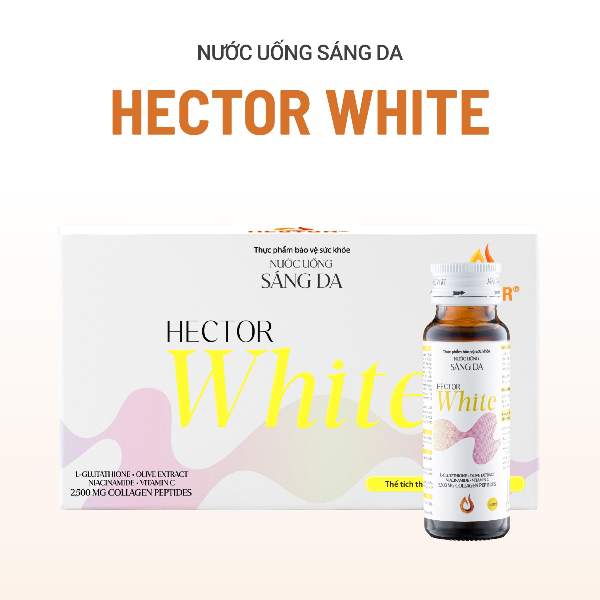 Thực phẩm bảo vệ sức khỏe Nước uống sáng da Hector White