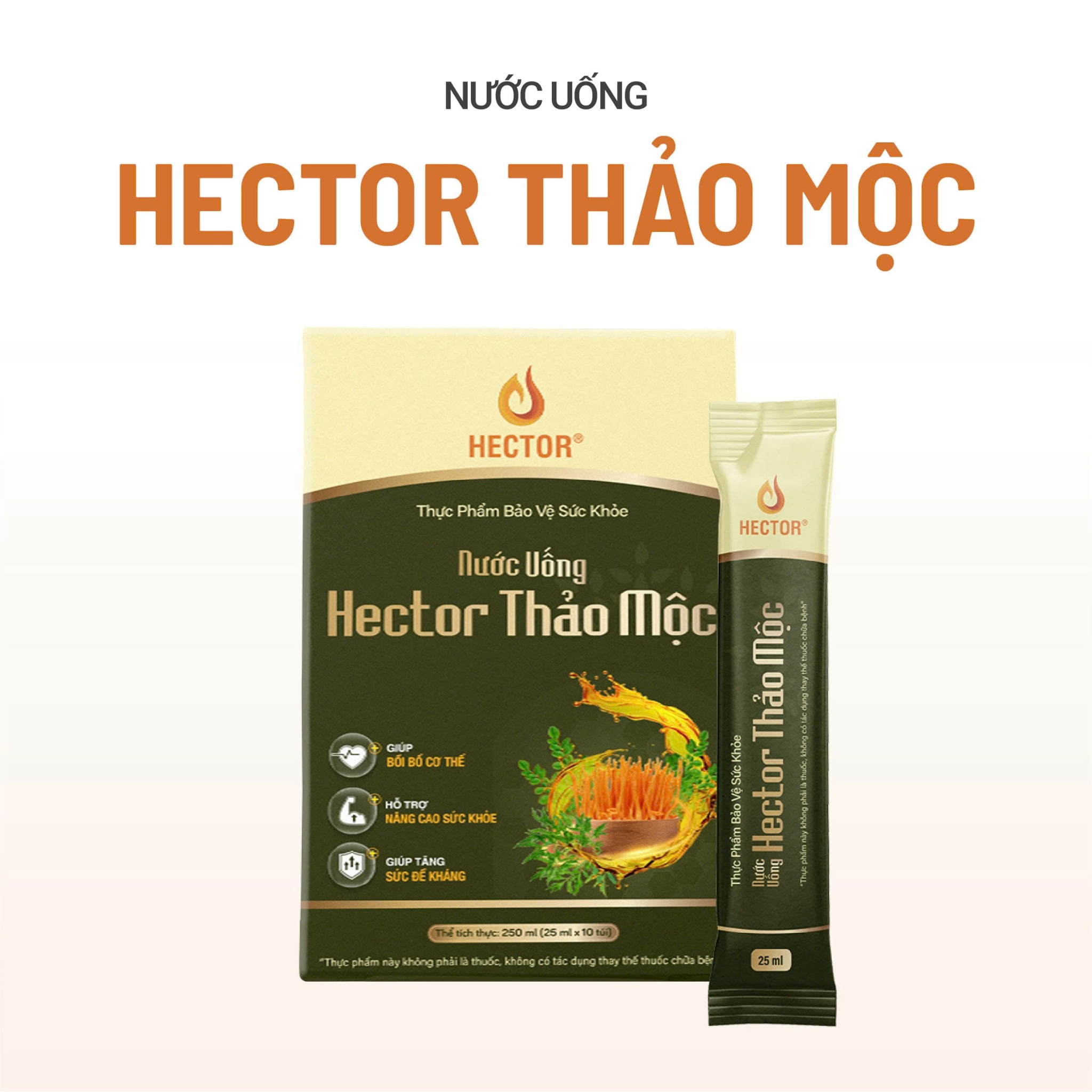 Thực phẩm bảo vệ sức khỏe Nước uống Hector Thảo mộc (10 túi)